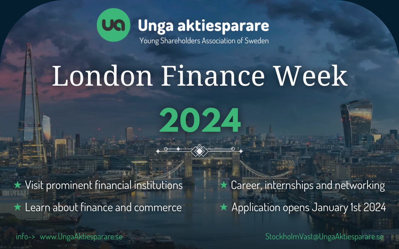 London Finance Week 2024 Unga Aktiesparare